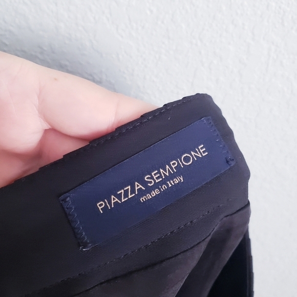 Piazza Sempione Italian Wool Blend Black Skirt - Picture 6 of 6